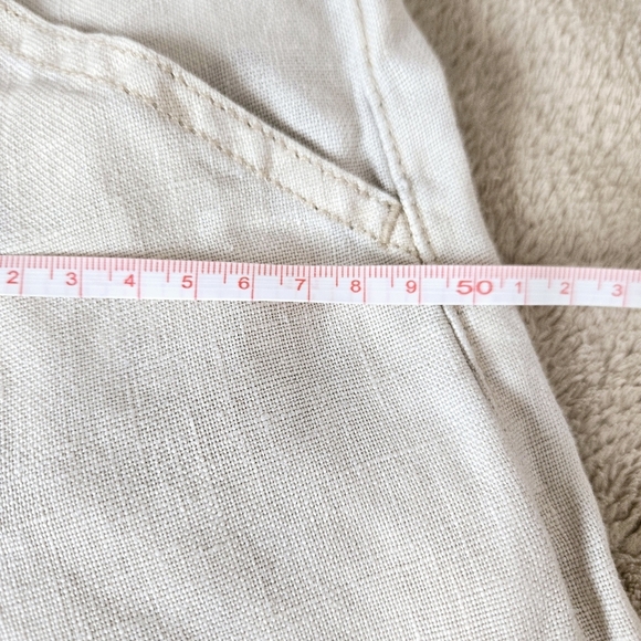 Sanctuary Women's 100% Linen Tie-Waist Shorts Beige Size 27 - Picture 8 of 14